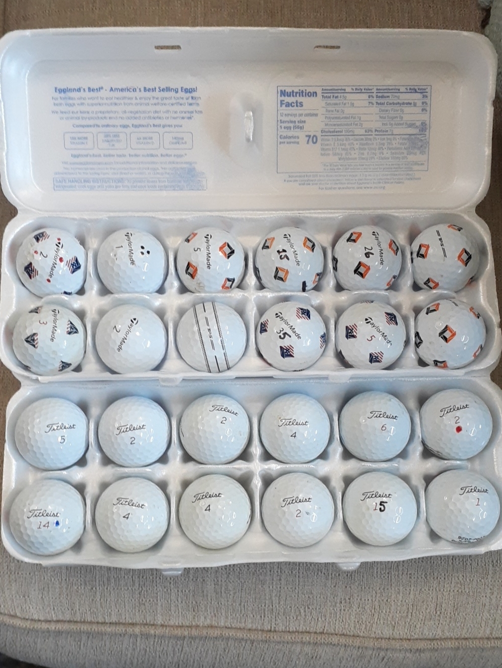 Taylormade And Titleist Golf Balls